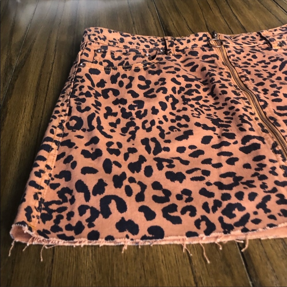 NWT Free people cheetah skirt - Picture 3 of 4